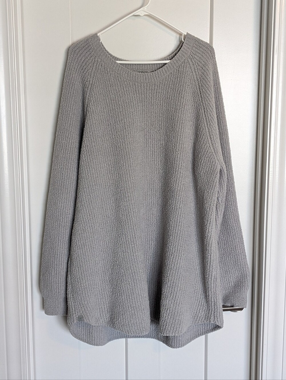 Barefoot Dreams CozyChic Pullover Sweater - Grey sz 2x